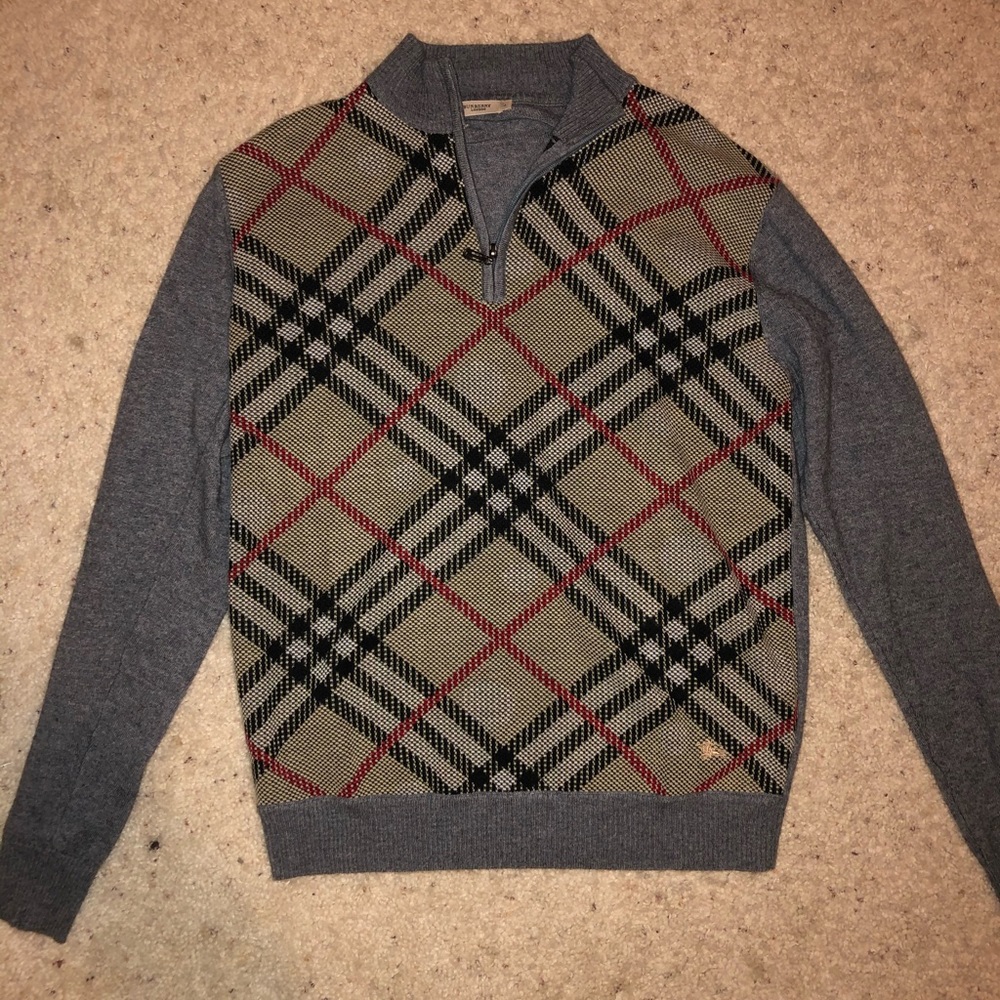 Burberry quarter zip